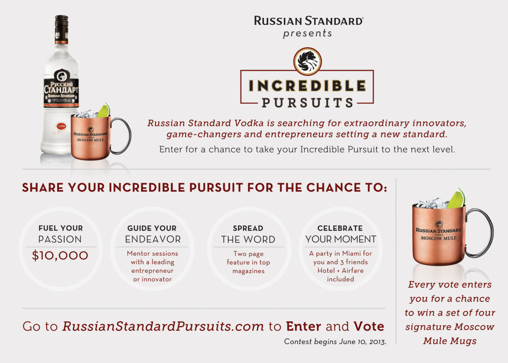 RUSSIAN STANDARD VODKA INCREDIBLE PURSUITS