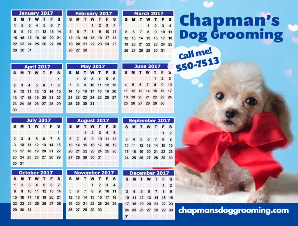 The calendar and the big red bow