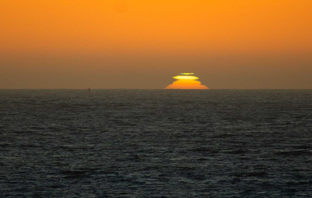 A day at the beach topped with a green flash